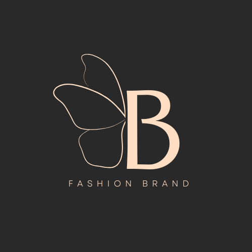 brown elegant initial letter fashion brand logo